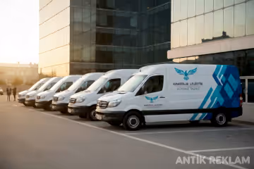 Anatolia Lojistik filo giydirme kurumsal araç kaplama beyaz ticari araçlar