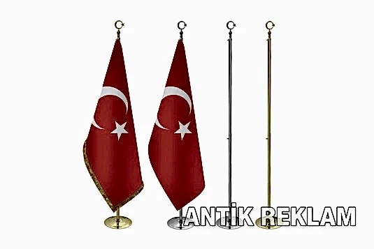 Makam bayrağı çeşitleri Türk altın gümüş görünümü